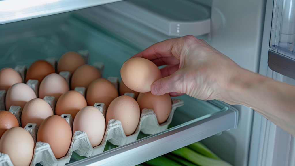 O 1 lugar na sua geladeira onde você nunca deve guardar ovos
