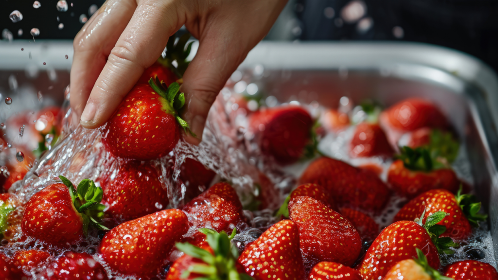Como lavar morangos para remover bem pesticidas e vírus
