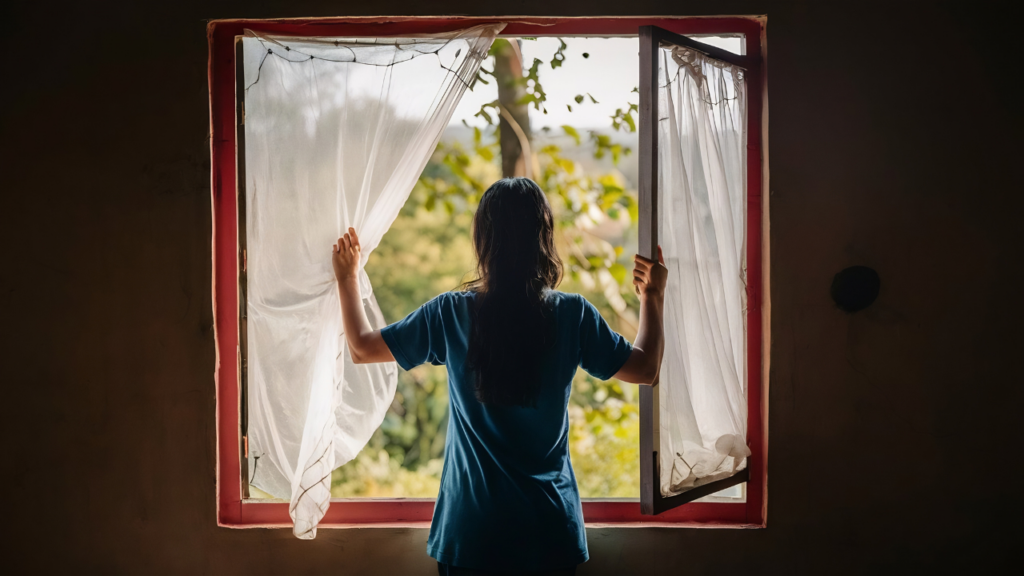 Poucos sabem quanto tempo você recomenda abrir as janelas por dia para renovar o ar