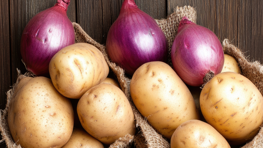 Por que você nunca deve guardar batatas com cebolas
