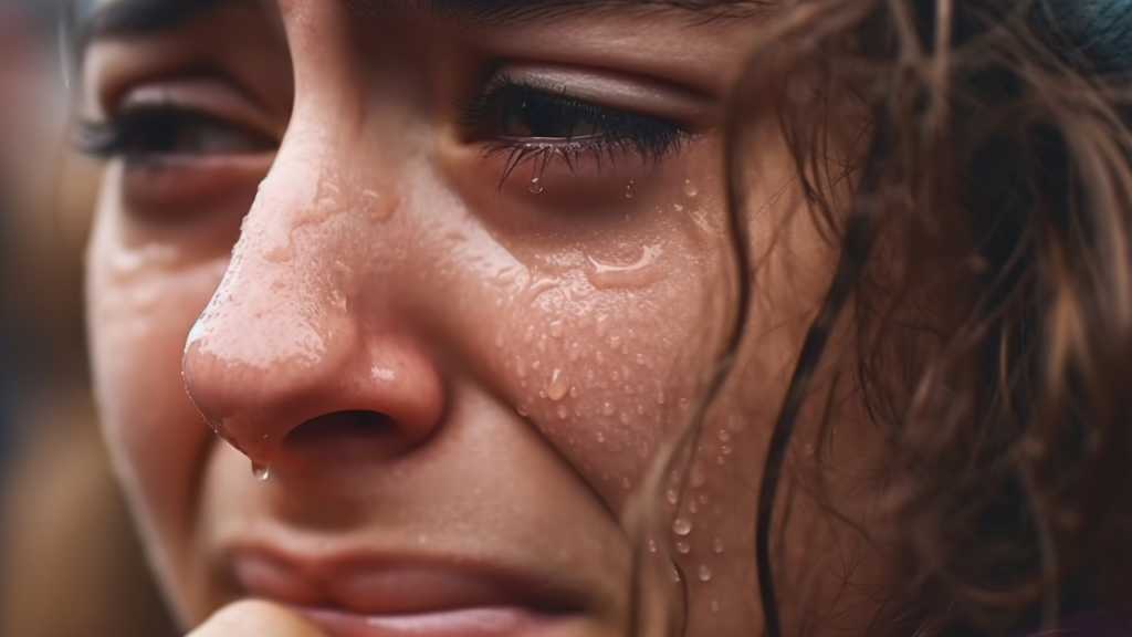 O que significa chorar depois de se segurar por muito tempo