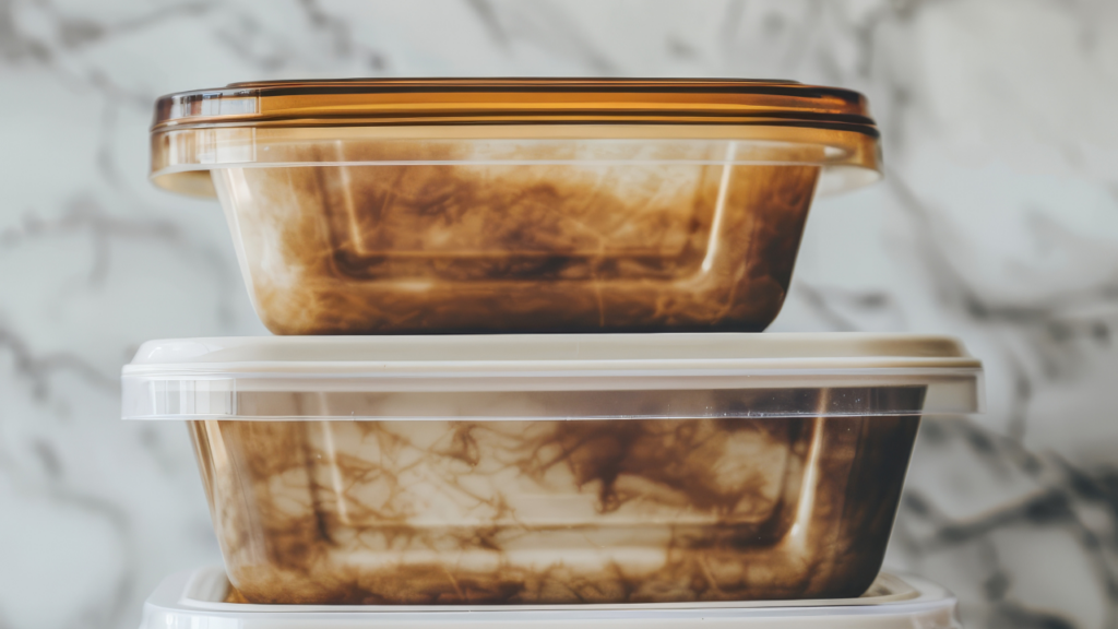 Como remover as manchas dos potes de alimentos diários