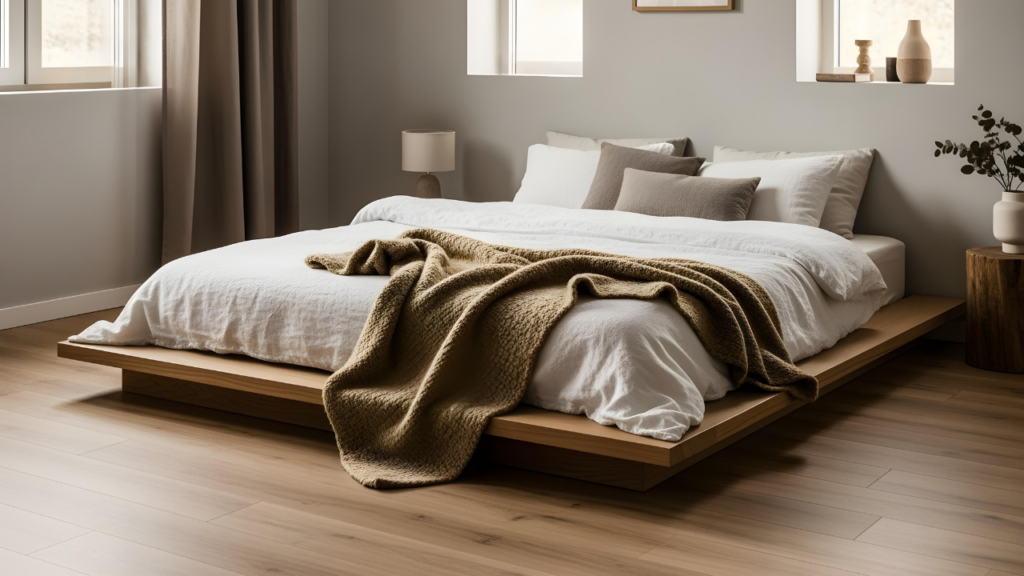 Poucos sabem quais são os benefícios de dormir em uma cama perto do chão