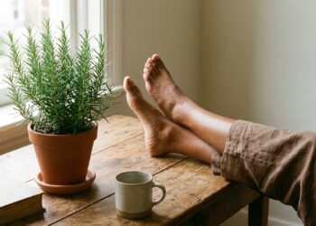 Alecrim fresco é a planta medicinal da medicina natural que promove circulação saudável e alivia varizes