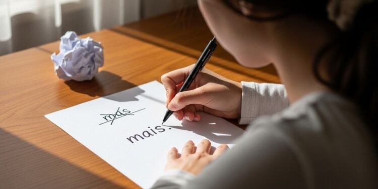 Diferença entre “mas” e “mais” explicada com exemplos simples do dia a dia