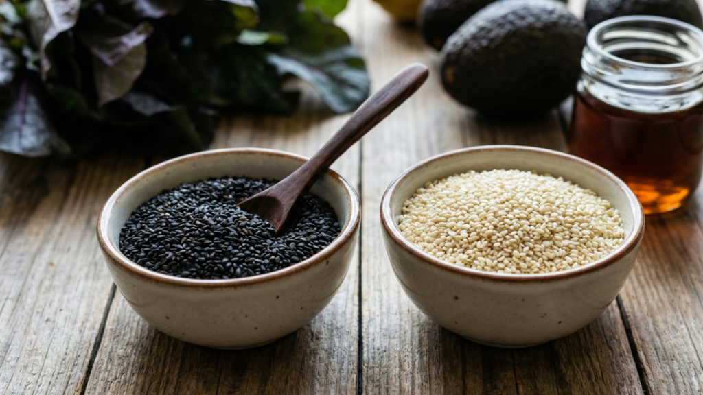 Por que o gergelim negro é mais nutritivo que a versão branca tradicional