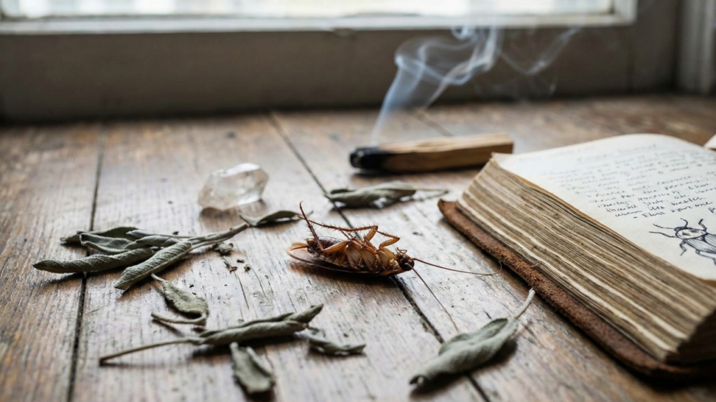 Qual é o significado de ver baratas de barriga para cima em casa?