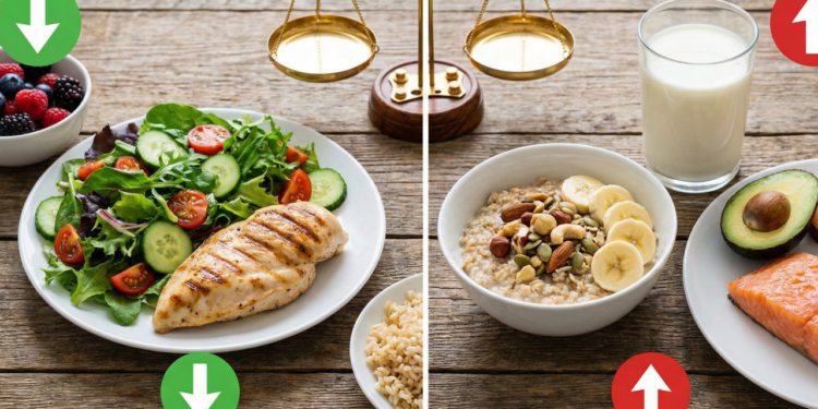 Alimentos para emagrecer e para ganhar peso, como ajustar sua alimentação corretamente