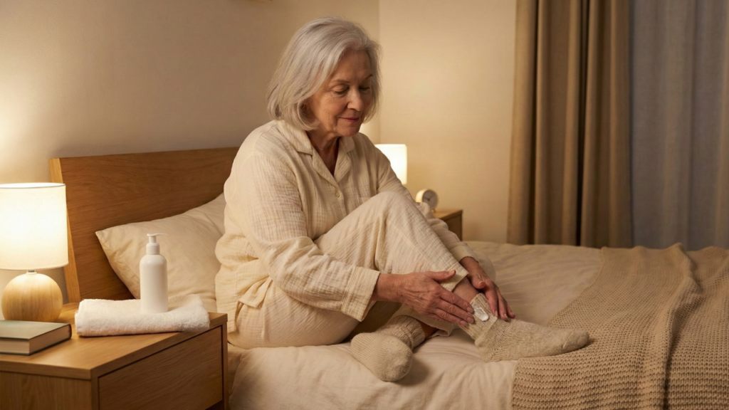 A melhor rotina de banho para idosos com mais de 70 anos à noite para melhorar o sono