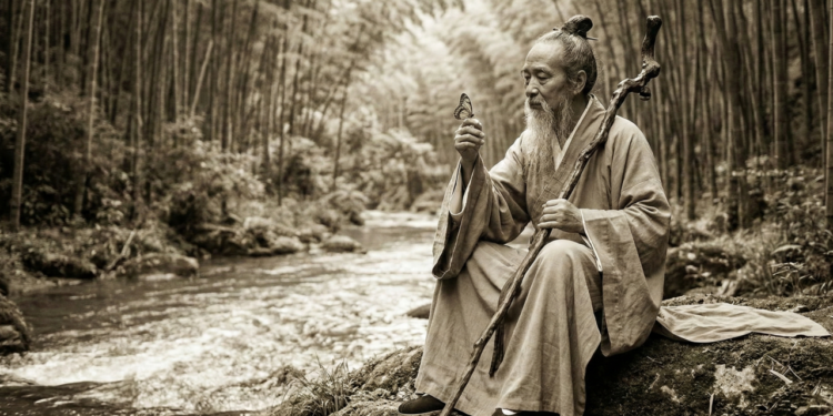 Citação do dia do filósofo taoísta Zhuangzi: “A felicidade é não competir”
