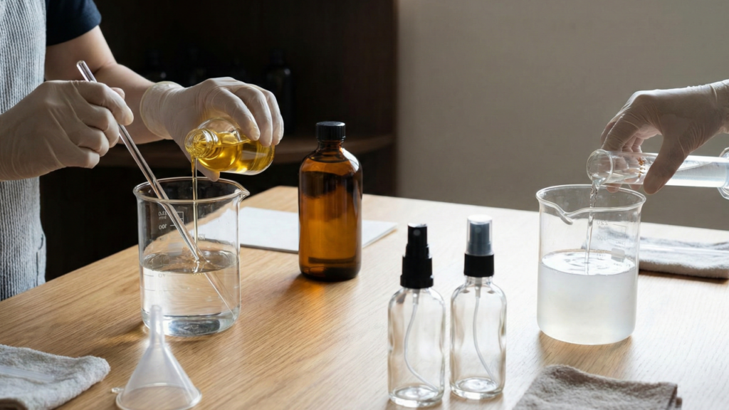 Poucos sabem como fazer em casa a água perfumada que lojas de grife borrifam nas roupas