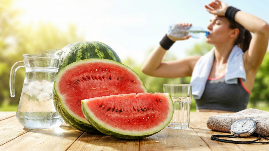 Melancia e sua composição natural surpreendente que chama atenção da nutrição