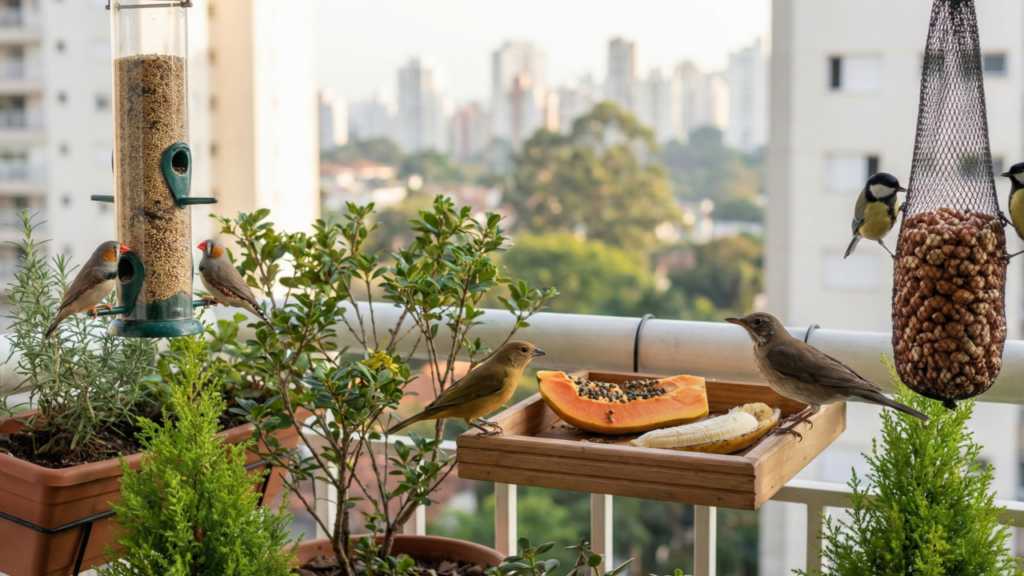 Poucos sabem o segredo natural para atrair pássaros silvestres para a varanda do apartamento
