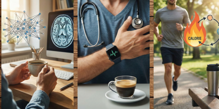 Como o consumo moderado de café impacta o cérebro, o coração e o metabolismo