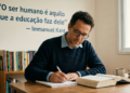 Citação do dia do filósofo Immanuel Kant: "O ser humano é aquilo que a educação faz dele"