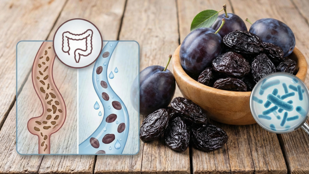 O papel da ameixa no equilíbrio digestivo e na rotina alimentar