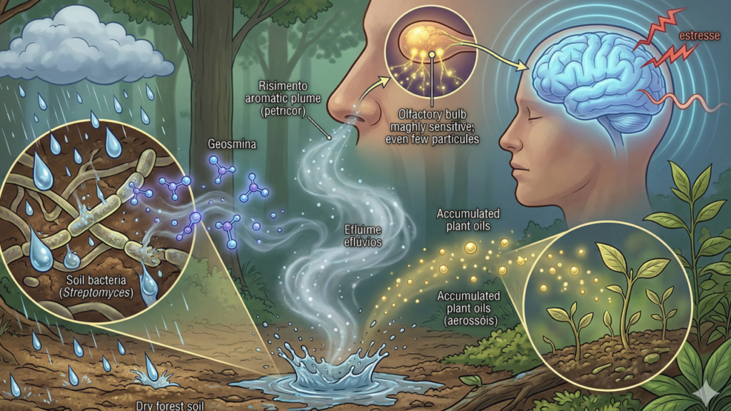 Por que o cheiro de chuva na terra desperta sensação de bem-estar?