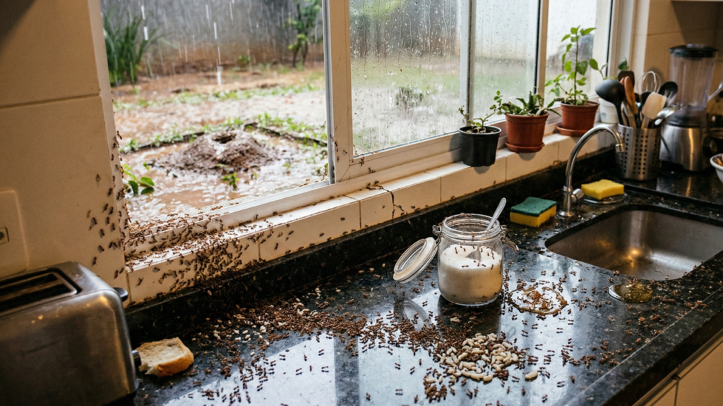 O significado de aparecerem formigas na cozinha segundo especialistas