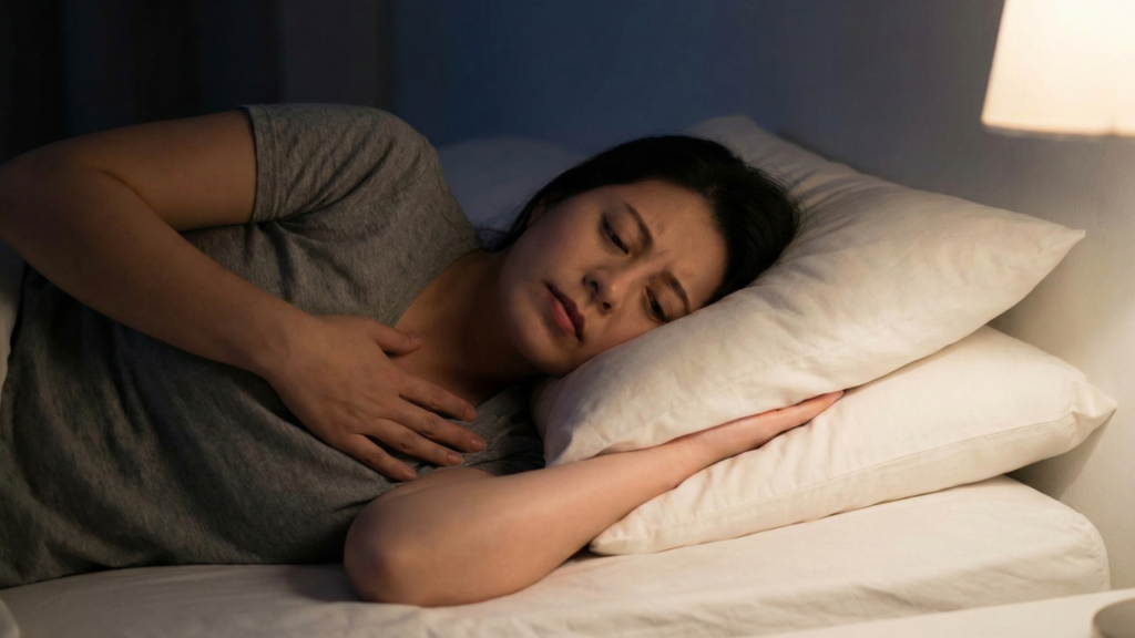 O que acontece quando você sente um aperto no peito todas as noites antes de pegar no sono?