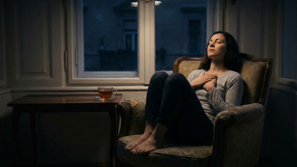 O que acontece quando você sente um aperto no peito todas as noites antes de pegar no sono?