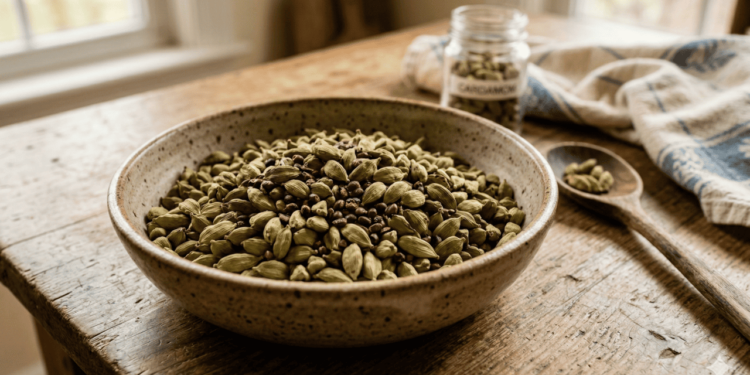 No dia a dia, o cardamomo é lembrado como um aliado contra gases, estufamento e sensação de “peso” após as refeições