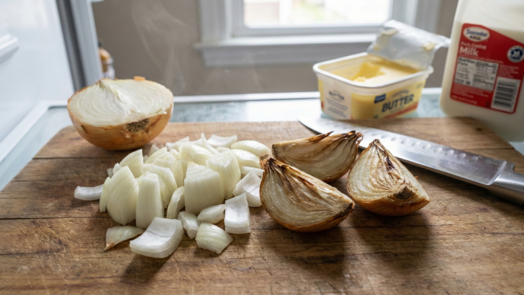 A única maneira de evitar que a cebola cortada estrague na geladeira