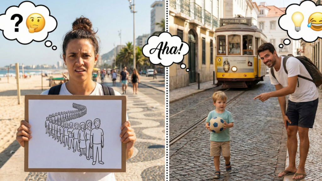 Palavras que mudam de sentido entre português brasileiro e português de Portugal