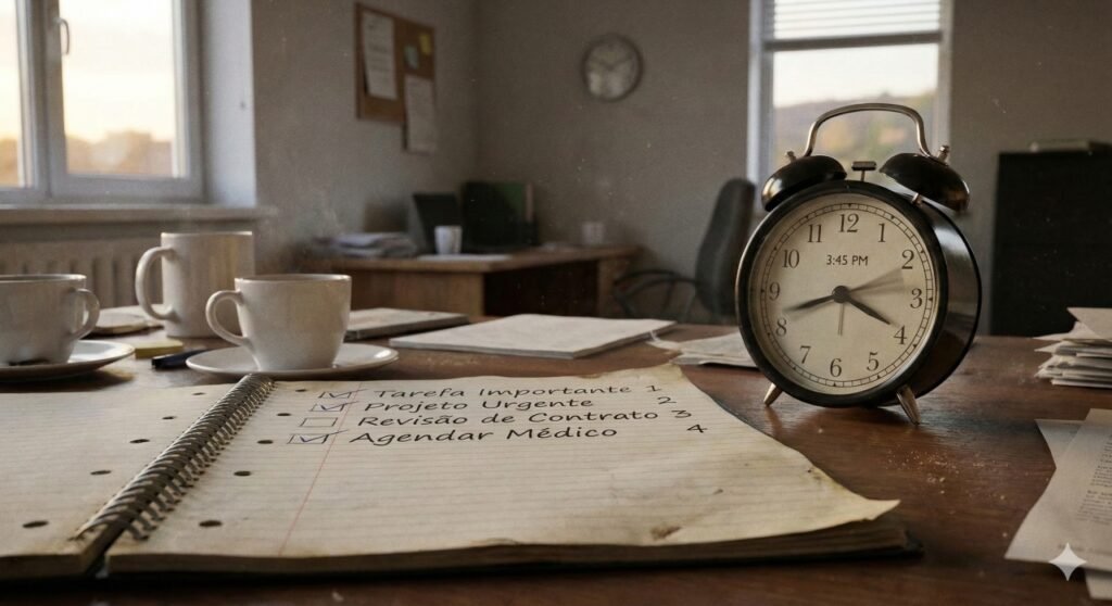 Planejamento excessivo e tarefas não concluídas revelam o ciclo entre perfeccionismo e adiamento.