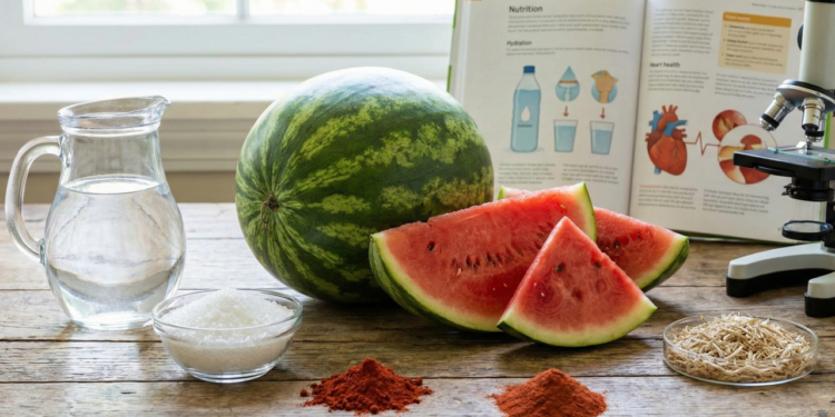 Melancia e sua composição natural surpreendente que chama atenção da nutrição