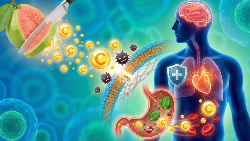 Vitaminas e minerais da goiaba que promovem bem-estar duradouro