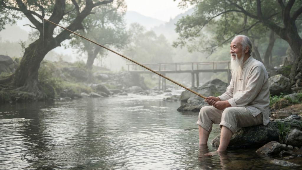 Citação do dia do filósofo taoísta Zhuangzi: “A felicidade é não competir”