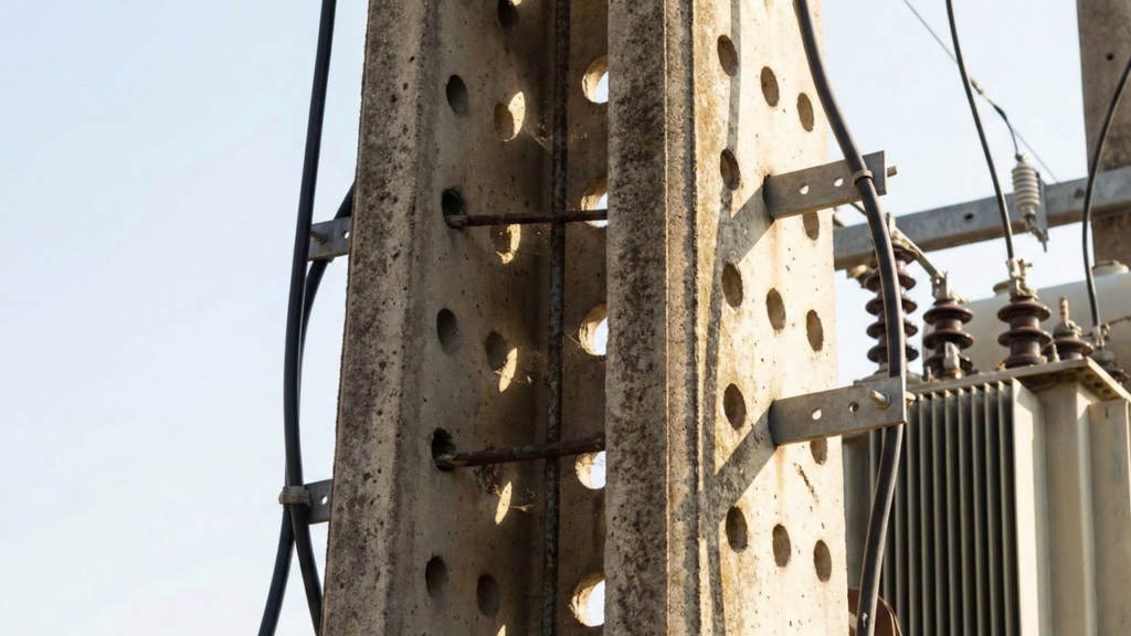 Poucos sabem para que servem os furos nos postes de rua