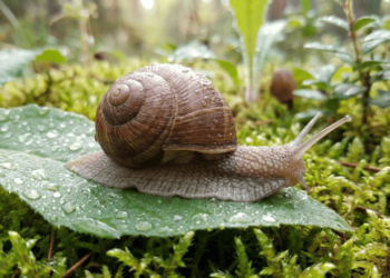 O que significa encontrar caracol no jardim?