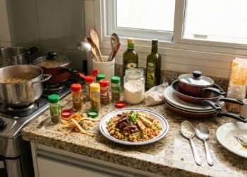 Bagunçar enquanto cozinha pode revelar traços de criatividade e flexibilidade mental, segundo estudos de psicologia comportamental.