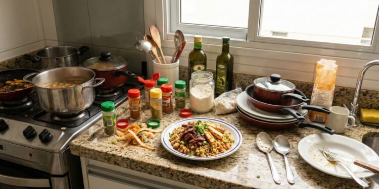 Bagunçar enquanto cozinha pode revelar traços de criatividade e flexibilidade mental, segundo estudos de psicologia comportamental.