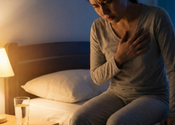 O que acontece quando você sente um aperto no peito todas as noites antes de pegar no sono?