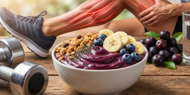 Nutrientes do açaí e seus efeitos na recuperação muscular e circulação