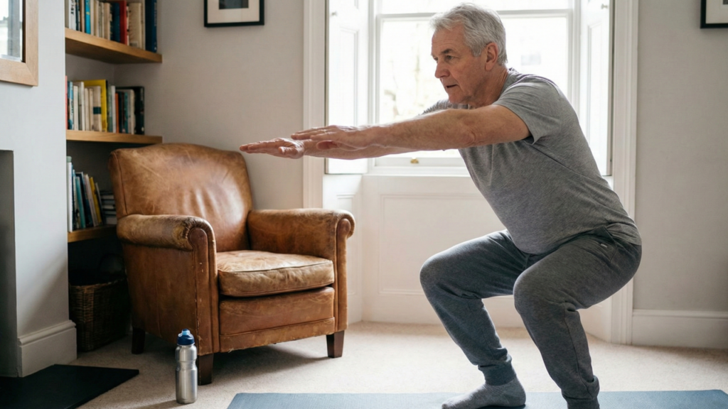 Os 5 melhores exercícios para manter a força muscular depois dos 40 anos sem ir à academia