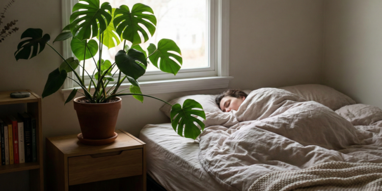 Poucos sabem o que significa dormir com uma planta dentro do quarto