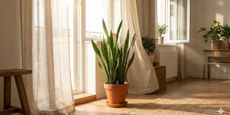 Espada-de-são-jorge ajuda a purificar o ar e deixar a casa mais fresca no verão.