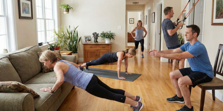 Os 5 melhores exercícios para manter a força muscular depois dos 40 anos sem ir à academia