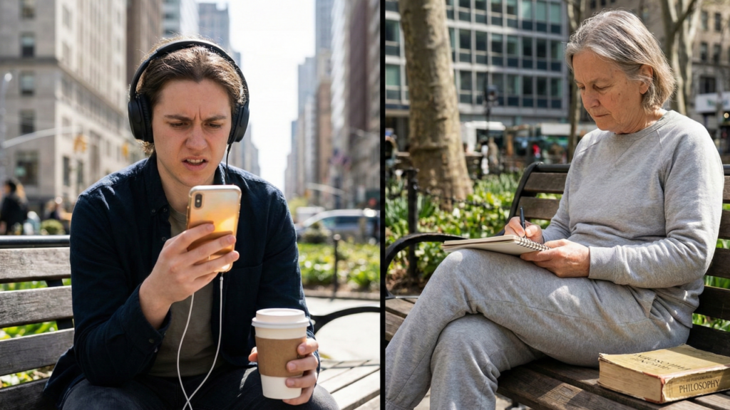 A frase com a qual Aristóteles explicou por que felicidade não é emoção, mas hábito