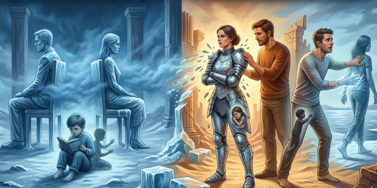 Segundo a psicologia, filhos de pais emocionalmente distantes tendem a apresentar estes padrões nos relacionamentos