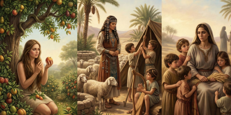 Os três nomes femininos com três letras que aparecem na Bíblia