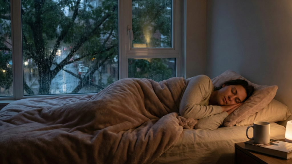 O som da chuva que melhora o sono naturalmente