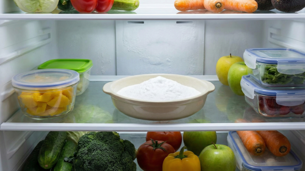 Poucos sabem por que recomendam colocar um pote de bicarbonato dentro da geladeira