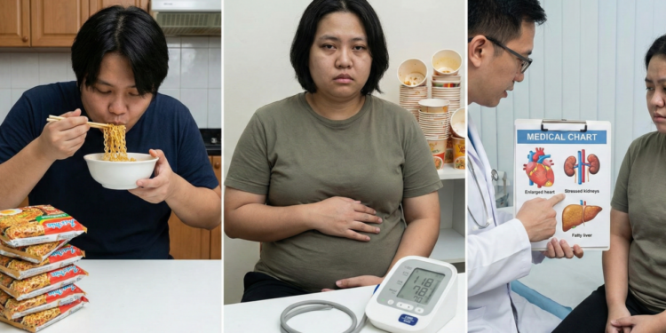 O que acontece com seu corpo ao comer miojo todos os dias