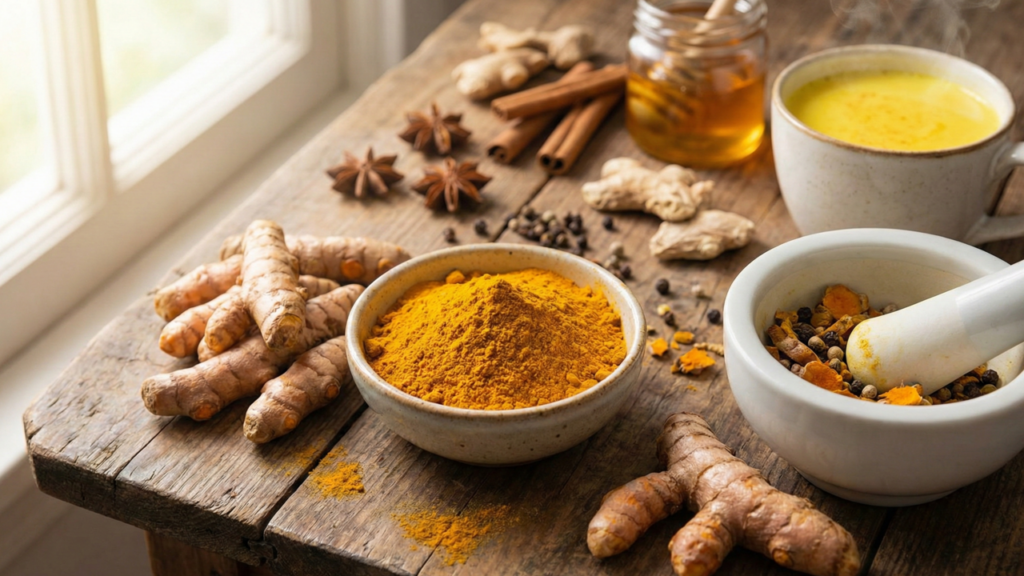 Benefícios do consumo da cúrcuma na alimentação, para imunidade e inflamação