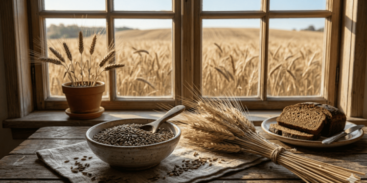 A digestão mais lenta do centeio acontece graças à combinação de fibras, amido resistente e à formação de um “gel” no estômago