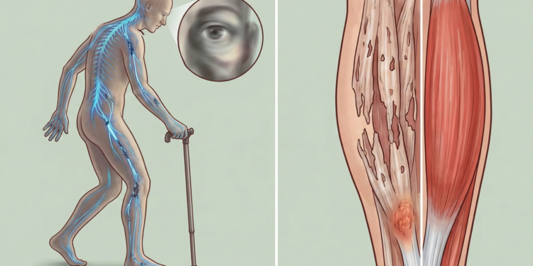 Deficiência de vitamina E: sintomas neurológicos e musculares graves